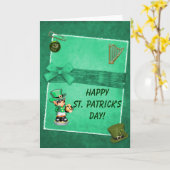 Happy St. Patrick's Day Karte (Gelbe Blume)