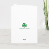Happy St. Patrick's Day Karte (Rückseite)