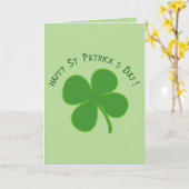 Happy St. Patrick's Day Karte (Gelbe Blume)