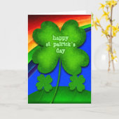 Happy St. Patrick's Day Karte (Gelbe Blume)