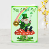 Happy St. Patrick's Day Karte (Gelbe Blume)