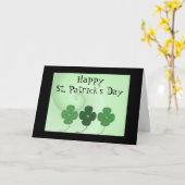 Happy St. Patrick's Day Karte (Gelbe Blume)