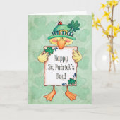 Happy St. Patrick's Day Karte (Gelbe Blume)