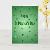 Happy St Patrick's Day Karte (Gelbe Blume)