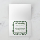 Happy St. Patrick's Day Katzen Grußkarte Karte (Innenseite)