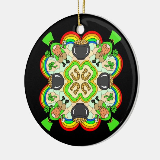 Happy St Patrick's Day Keramik Ornament (Links)