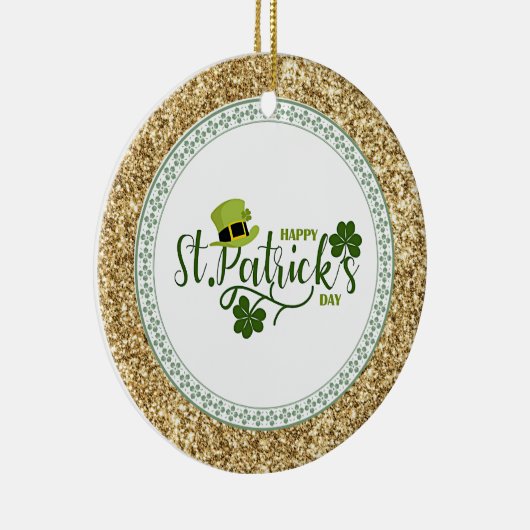 Happy St. Patrick's Day, Keramik Ornament (Rechts)