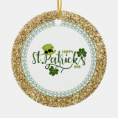 Happy St. Patrick's Day, Keramik Ornament (Vorne)