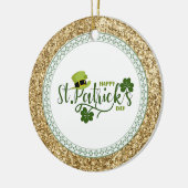 Happy St. Patrick's Day, Keramik Ornament (Links)