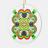 Happy St Patrick's Day Keramik Ornament (Links)