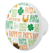 Happy St. Patrick's Day Keramikknauf (Rechts)