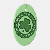 Happy St. Patricks Day Keramikornament (Rechts)