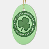 Happy St. Patricks Day Keramikornament (Links)