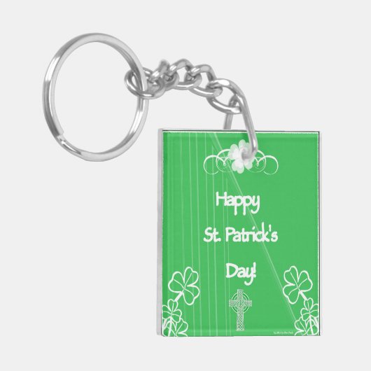 Happy St. Patrick's Day Key Chain Schlüsselanhänger (Vorderseite links)