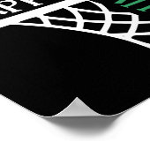 Happy St Patricks Day Kleeblatt Basketballspieler Poster (Ecke)