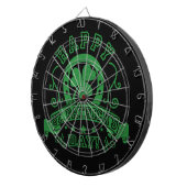 Happy St Patrick's Day Kleeblatt Dartscheibe (Vorderseite rechts)