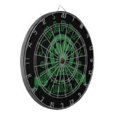 Happy St Patrick's Day Kleeblatt Dartscheibe (Vorderseite Links)