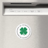 Happy St. Patrick's Day Kleeblatt Lucky Charm Magnet (In Situ (Geschirrspüler))