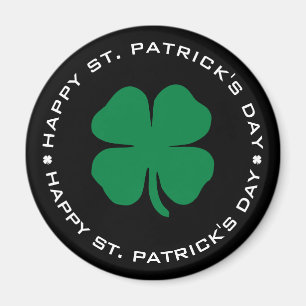 Happy St. Patrick's Day Kleeblatt Lucky Charm Magnet