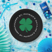 Happy St. Patrick's Day Kleeblatt Lucky Charm Pappteller (Party)