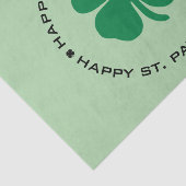 Happy St. Patrick's Day Kleeblatt Lucky Charm Seidenpapier (Ausschnitt)