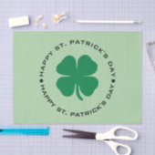 Happy St. Patrick's Day Kleeblatt Lucky Charm Seidenpapier (Handwerk)