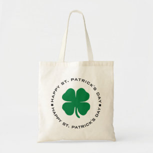Happy St. Patrick's Day Kleeblatt Lucky Charm Tragetasche