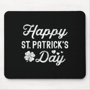 Happy St Patricks Day Kleeblatt Lucky Girl Frauen Mousepad