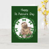 Happy St. Patrick's Day Kleeblatt Otter Tierspass Karte (Gelbe Blume)