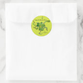Happy St. Patricks Day Kleeblatt Sticker (Tasche)