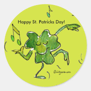 Happy St. Patricks Day Kleeblatt Sticker