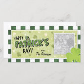 Happy St. Patrick's Day - Kleeblatt und Gingham (Vorne/Hinten)