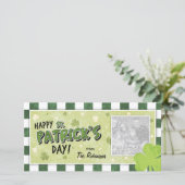 Happy St. Patrick's Day - Kleeblatt und Gingham (Stehend Vorderseite)