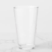 Happy St. Patrick's Day Kleeblatts Einfaches Skrip Glas (Links)