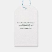 Happy St. Patrick's Day Kleeblatts Familienname Geschenkanhänger (Rückseite)