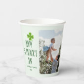 Happy St. Patrick's Day Kleeblatts Foto Pappbecher (Rückseite)