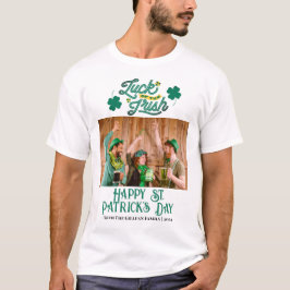 Happy St. Patrick's Day Kleeblatts Foto T-Shirt