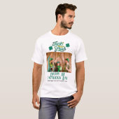 Happy St. Patrick's Day Kleeblatts Foto T-Shirt (Vorne ganz)