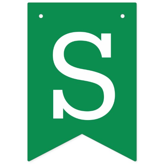 Happy St Patricks Day Kleeblatts Green Wimpelkette (Erste Fahne)