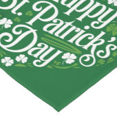 Happy St Patrick's Day Kurzer Tischläufer (Ecke)