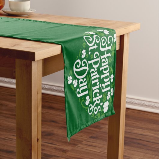 Happy St Patrick's Day Kurzer Tischläufer (Beispiel)