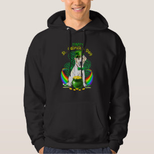 Happy St Patricks Day Labrador Leprechaun Hat Sham Hoodie