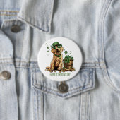 Happy St. Patrick's Day Labrador Retriever Dog Button (Beispiel)