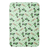 Happy St Patricks Day Labrador Retriever Hunde Badematte (Vorderseite Vertikal)