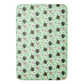 Happy St Patricks Day Labrador Retriever Hunde Badematte (Vorderseite Vertikal)