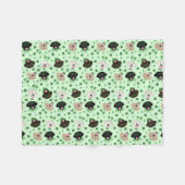 Happy St Patricks Day Labrador Retriever Hunde Fleecedecke (Vorderseite (Horizontal))