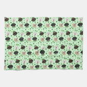 Happy St Patricks Day Labrador Retriever Hunde Geschirrtuch (Horizontal)