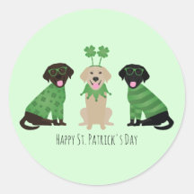 Happy St Patricks Day Labrador Retriever Hunde