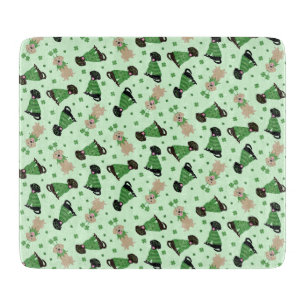 Happy St Patricks Day Labrador Retriever Hunde Schneidebrett