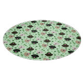 Happy St Patricks Day Labrador Retriever Hunde Schneidebrett (Ecke)